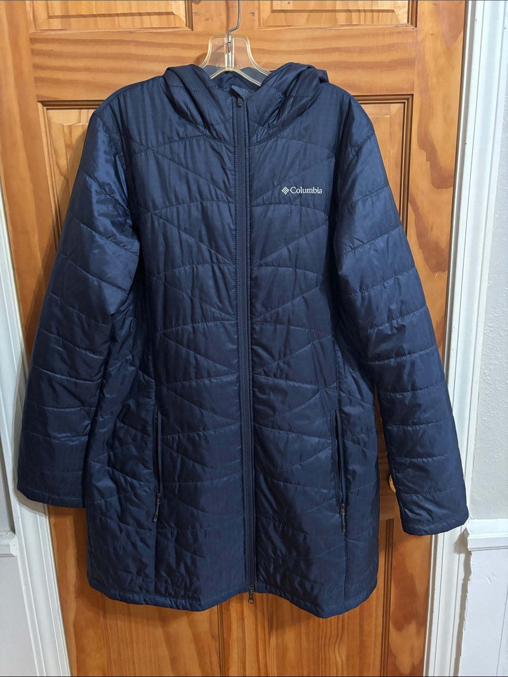 Columbia midnight blue Quilted Hooded Puffer Jacket